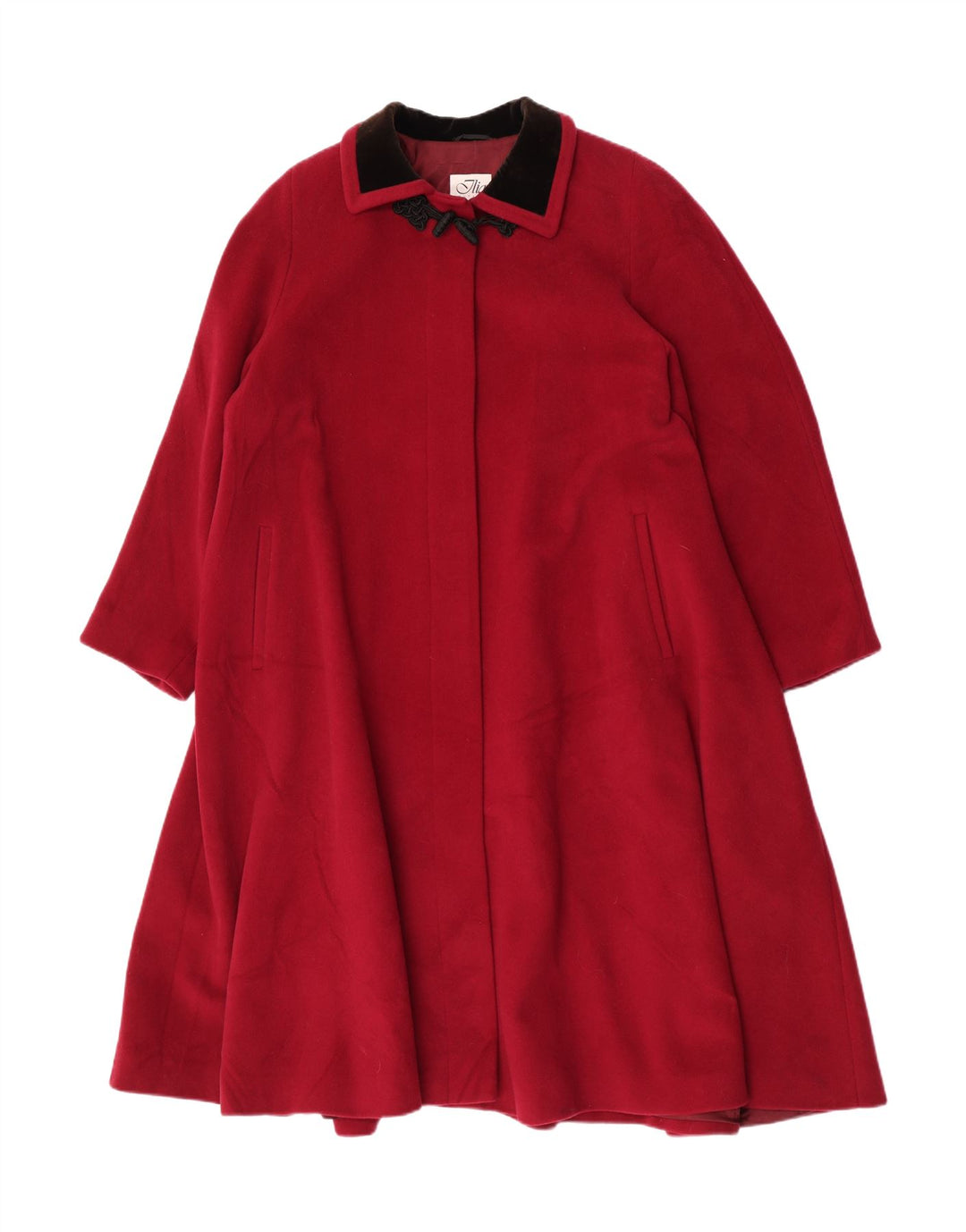Abrigo Holgado Mujer Ilia IT 50 XL Lana Granate