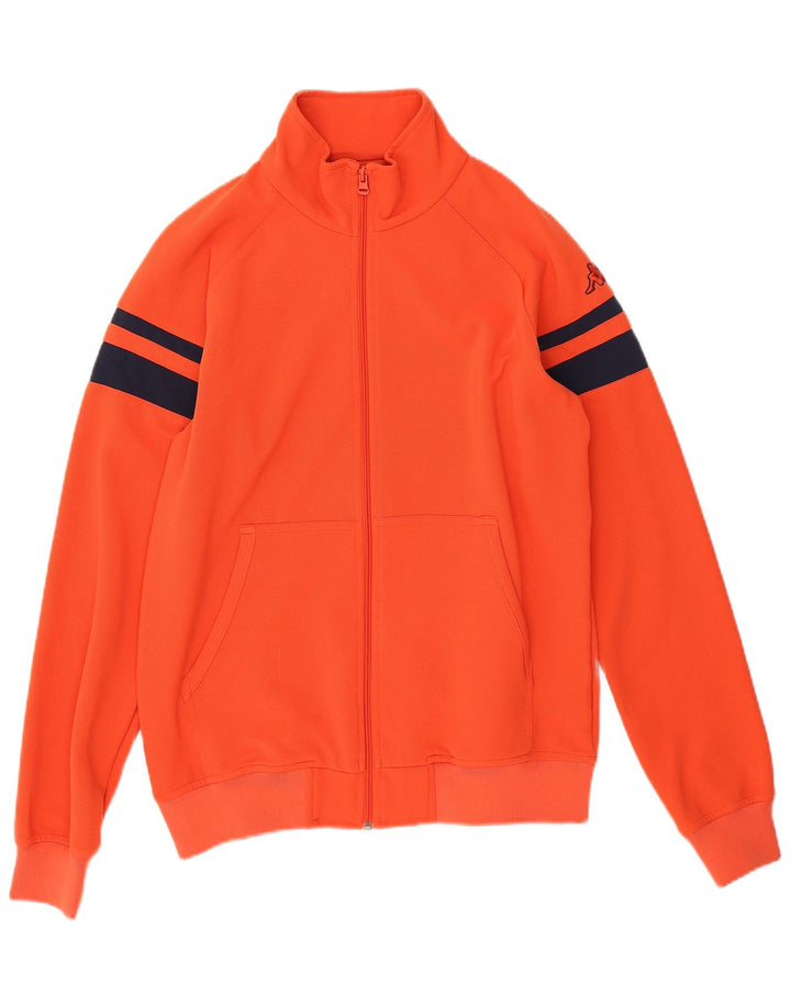 Kappa Hombre Chaqueta De Chándal Superior Poliéster Color Block Rojo Medio