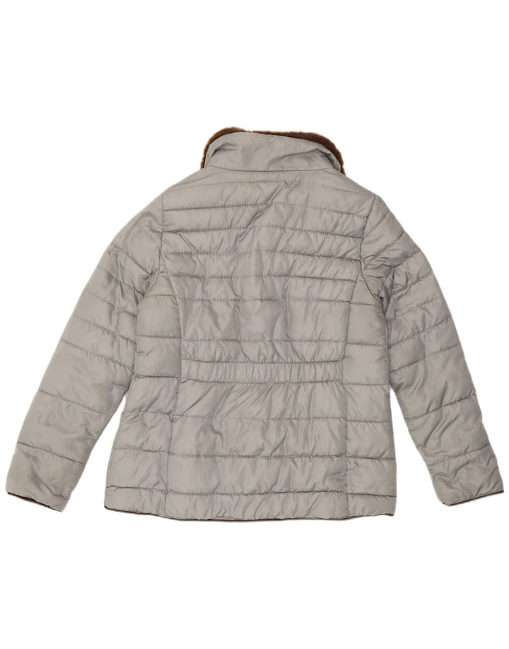 Peckott Mujer Heritage Chaqueta Acolchada IT 42 Poliéster Gris Medio