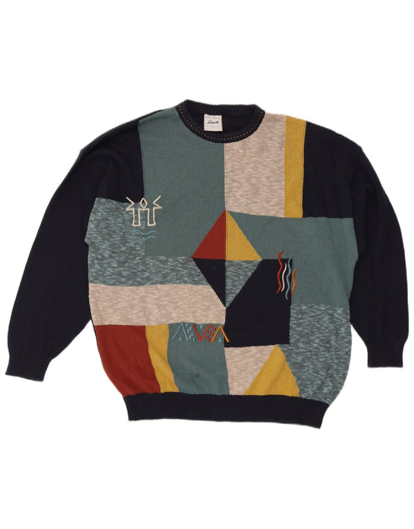Signe Incognito Mens By C&A Crew Neck Jumper Sweater Grande Azul Marino
