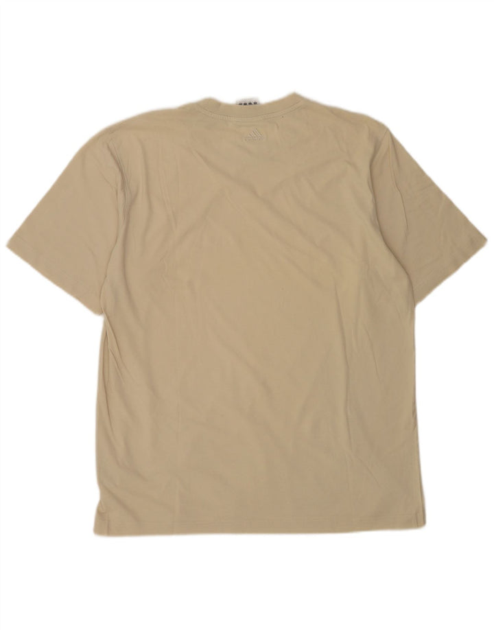 Camiseta Adidas Hombre Top Algodón Beige Medio