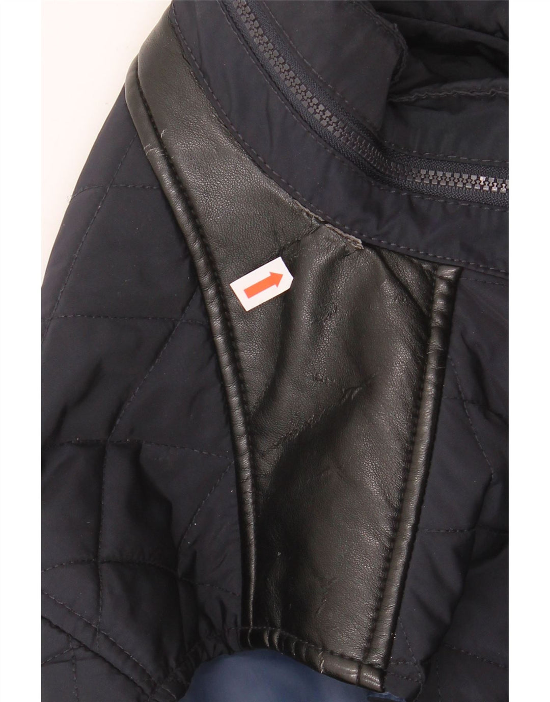 ZARA Mens Quilted Gilet UK 40 Large Navy Blue Polyester Vintage Zara and Second-Hand Zara from Messina Hembry 