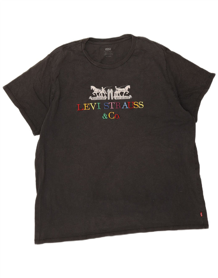 Levi's Camiseta gráfica para hombre Top 2XL Negro