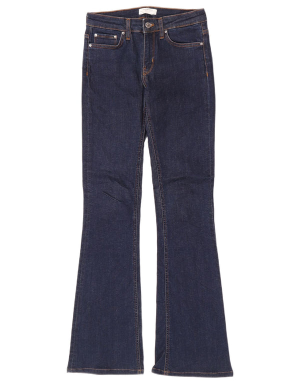 Zara Vaqueros Acampanados Mujer EU 34 2XS W24 L31 Azul Marino