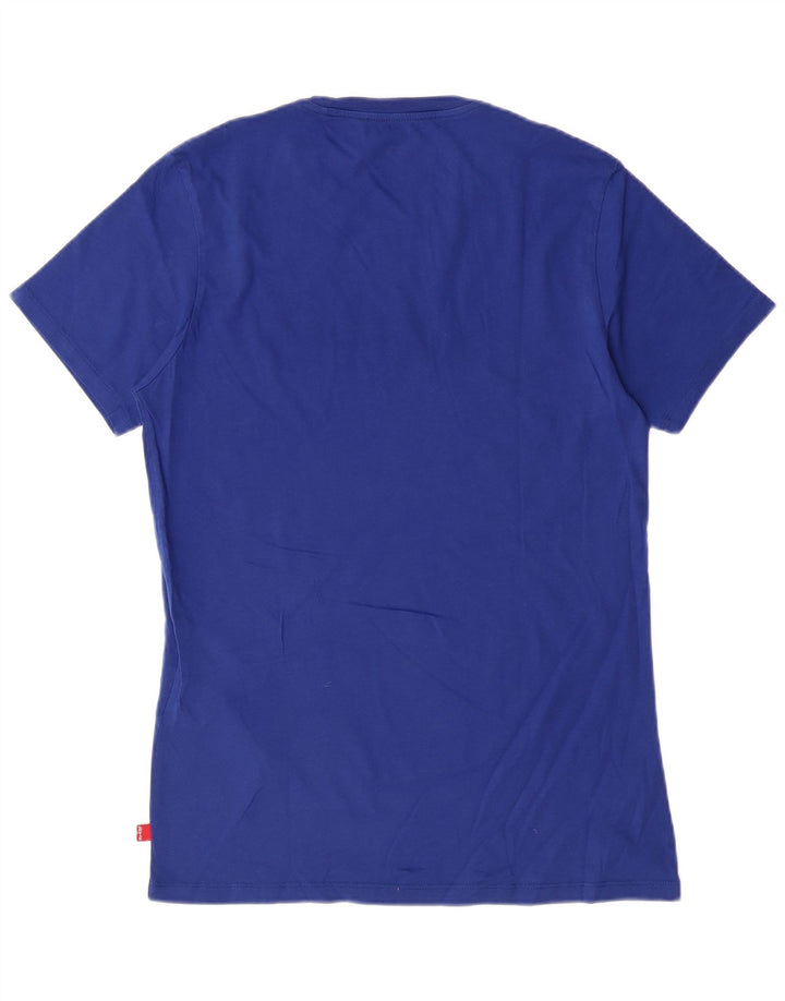 LEVI'S Camiseta gráfica para hombre Top Small Blue Cotton