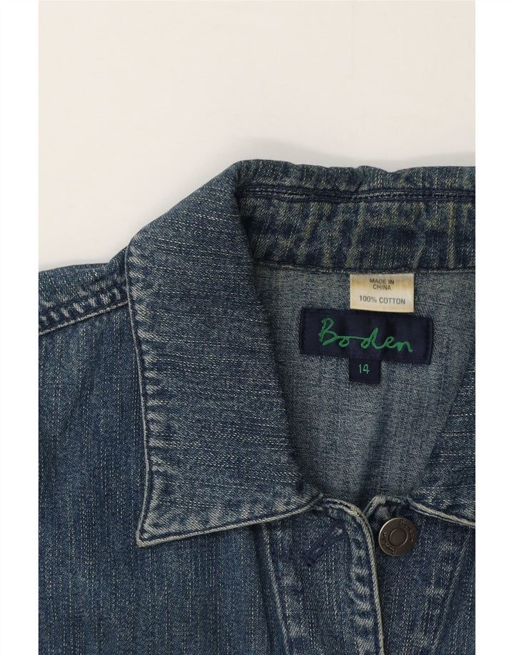 Chaqueta vaquera para mujer Boden UK 44 Algodón azul grande