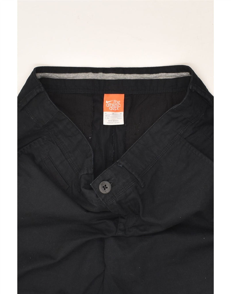 NIKE Womens Slim Chino Trousers UK 14 Medium W30 L32 Black Cotton | Vintage Nike | Thrift | Second-Hand Nike | Used Clothing | Messina Hembry 