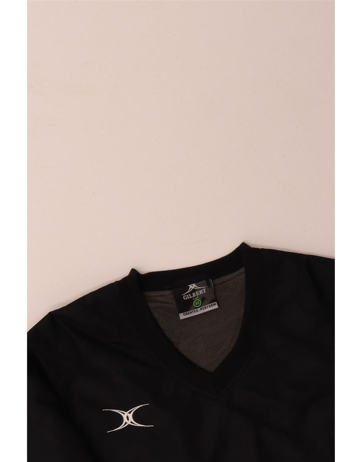 VINTAGE Chaqueta cortavientos para hombre Reino Unido 34 XS Poliéster gris