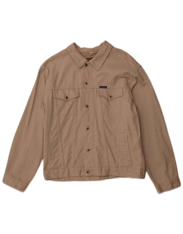 ARIZONA Chaqueta vaquera para hombre UK 40 Grande Algodón beige