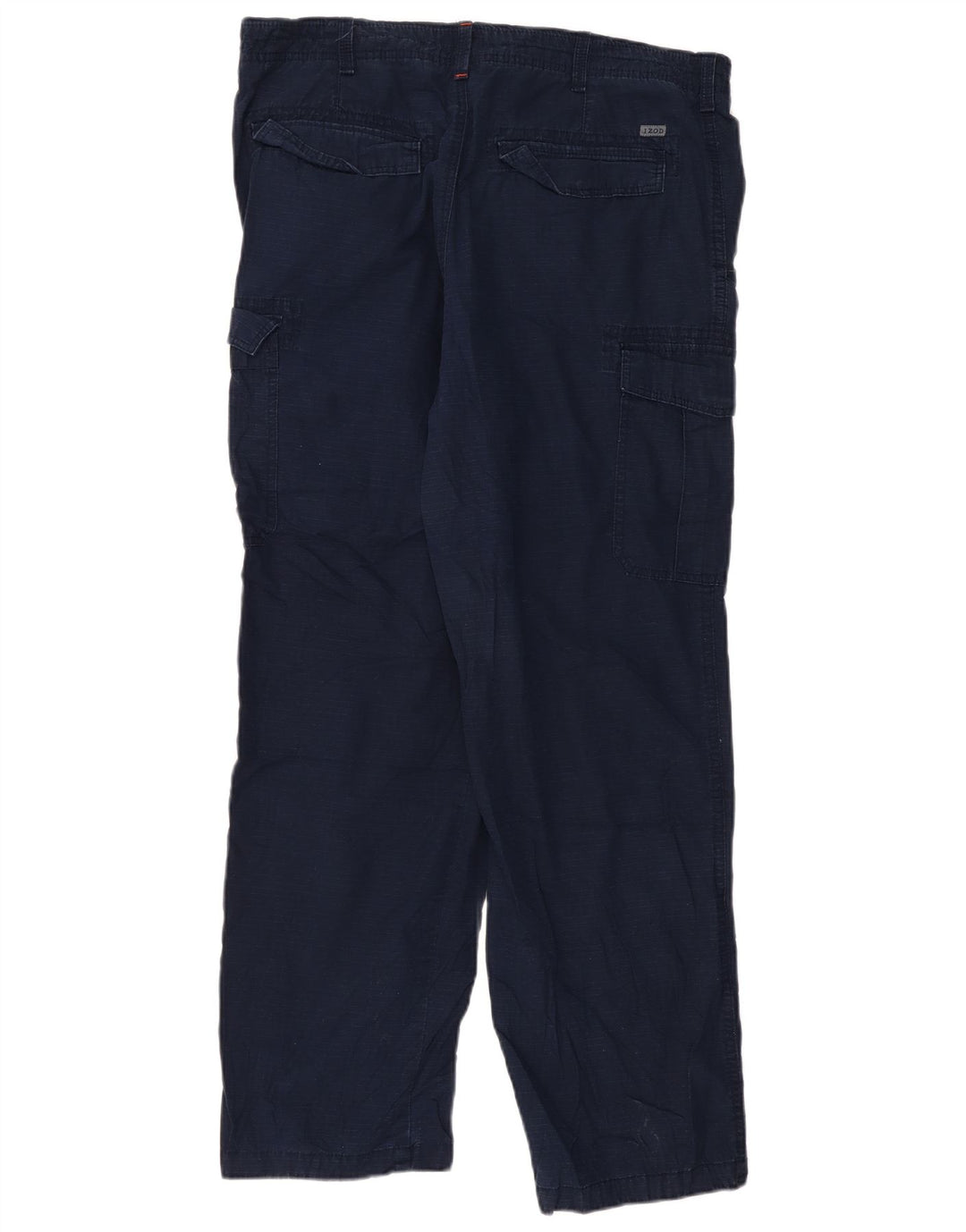 Pantalones cargo rectos para hombre Izod W36 L32 Algodón azul marino