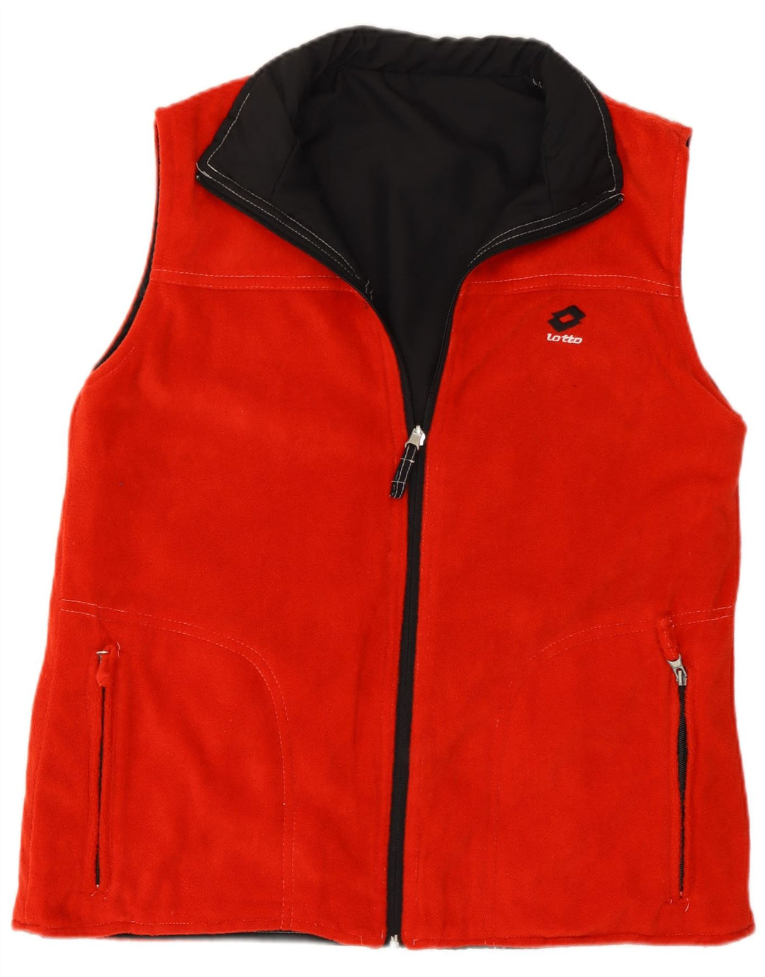 Lotto Chaleco Reversible De Polar Para Hombre Pequeño Poliéster Color Block Negro