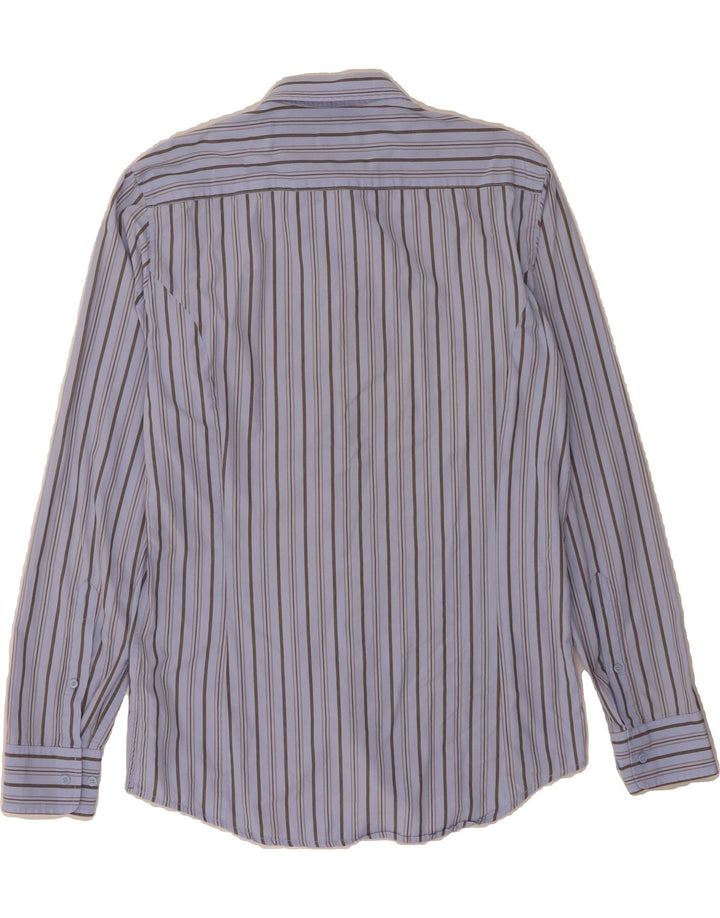 DIESEL Camisa De Hombre Grande De Algodón A Rayas Azul