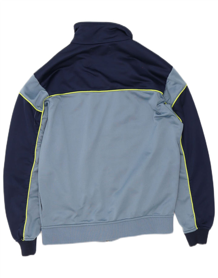 Kappa Hombre Chándal Top Chaqueta Small Azul Colorblock Poliéster