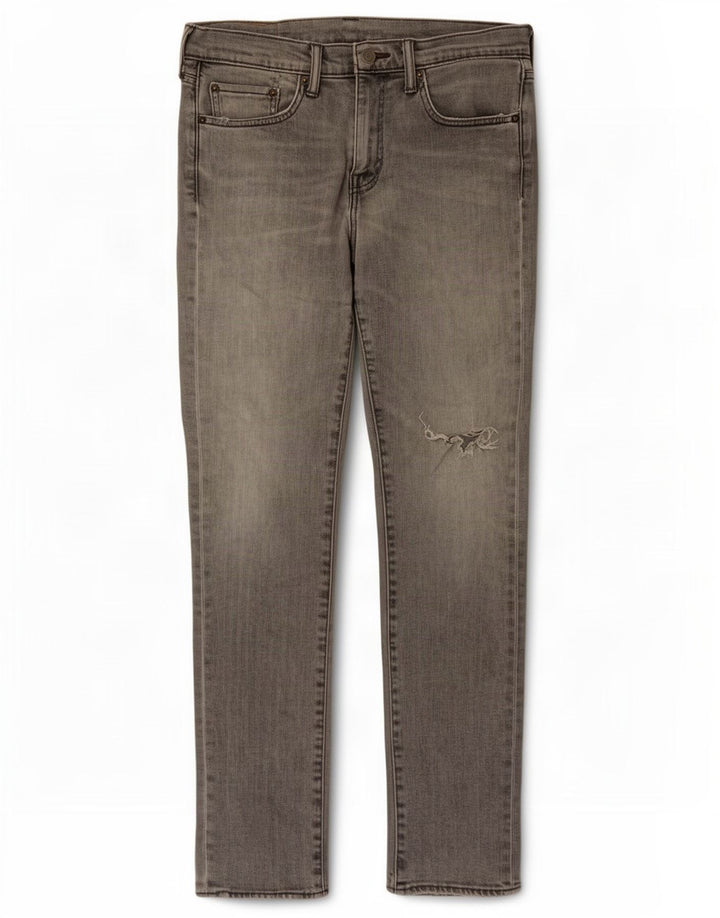 Levi's Hombre 511 Vaqueros Slim Desgastados W31 L32 Algodón Gris