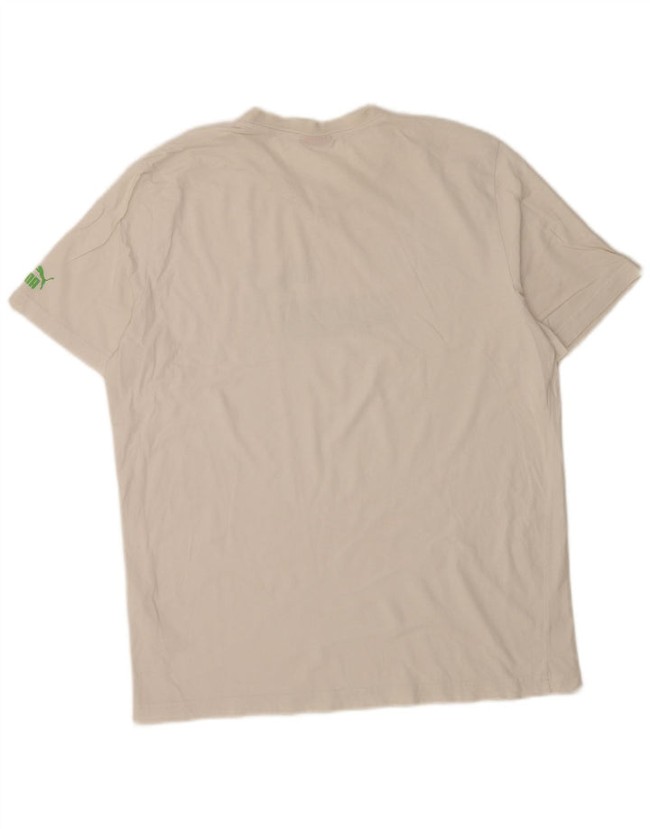 Puma - Camiseta gráfica para hombre, talla grande, color blanco