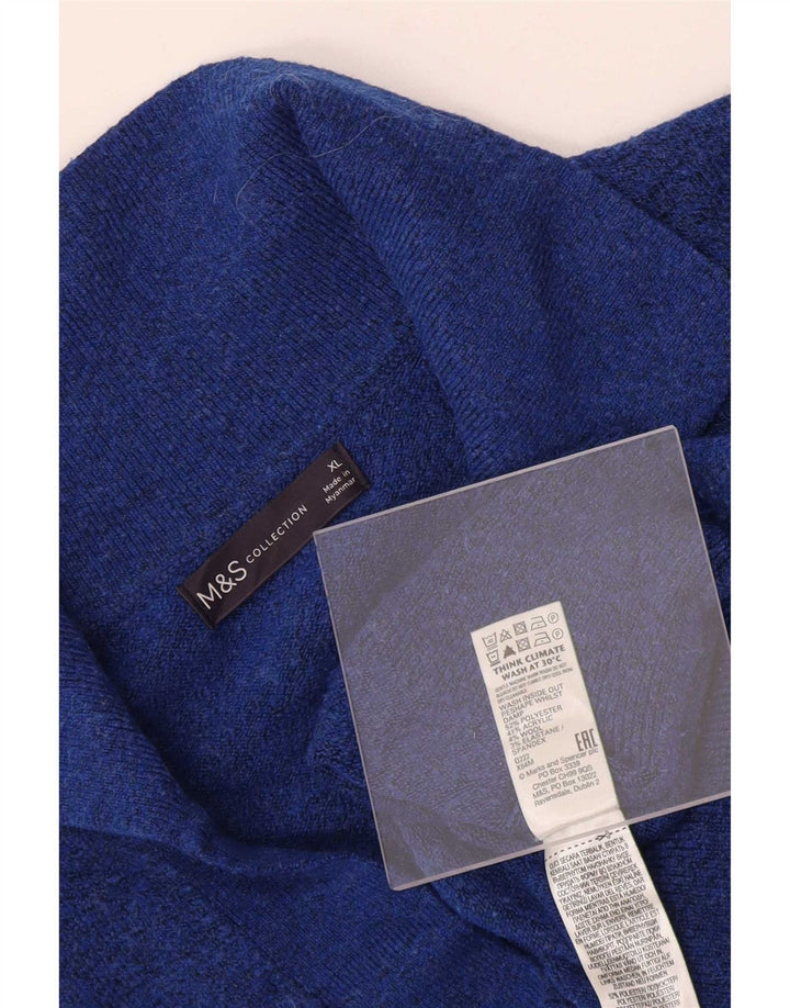 Marks & Spencer Jersey tipo polo para hombre XL Poliéster azul