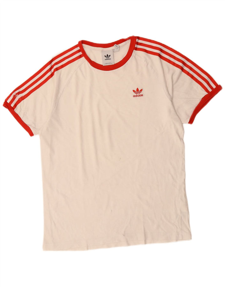 Adidas - Camiseta para hombre, talla grande, color blanco roto, algodón