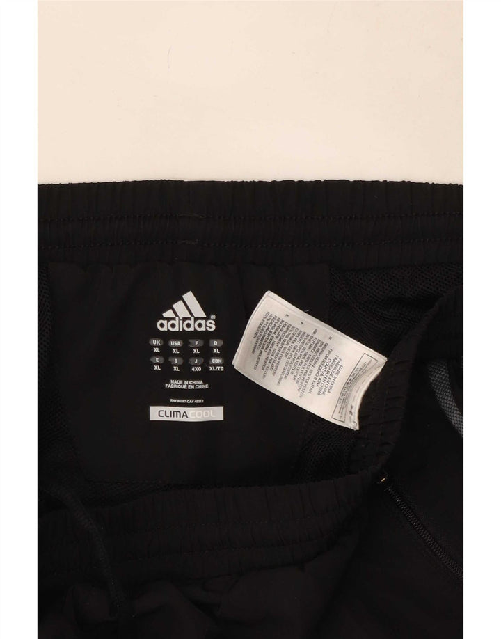 Adidas Hombre Climacool Pantalones De Chándal XL Negro Colorblock Poliéster