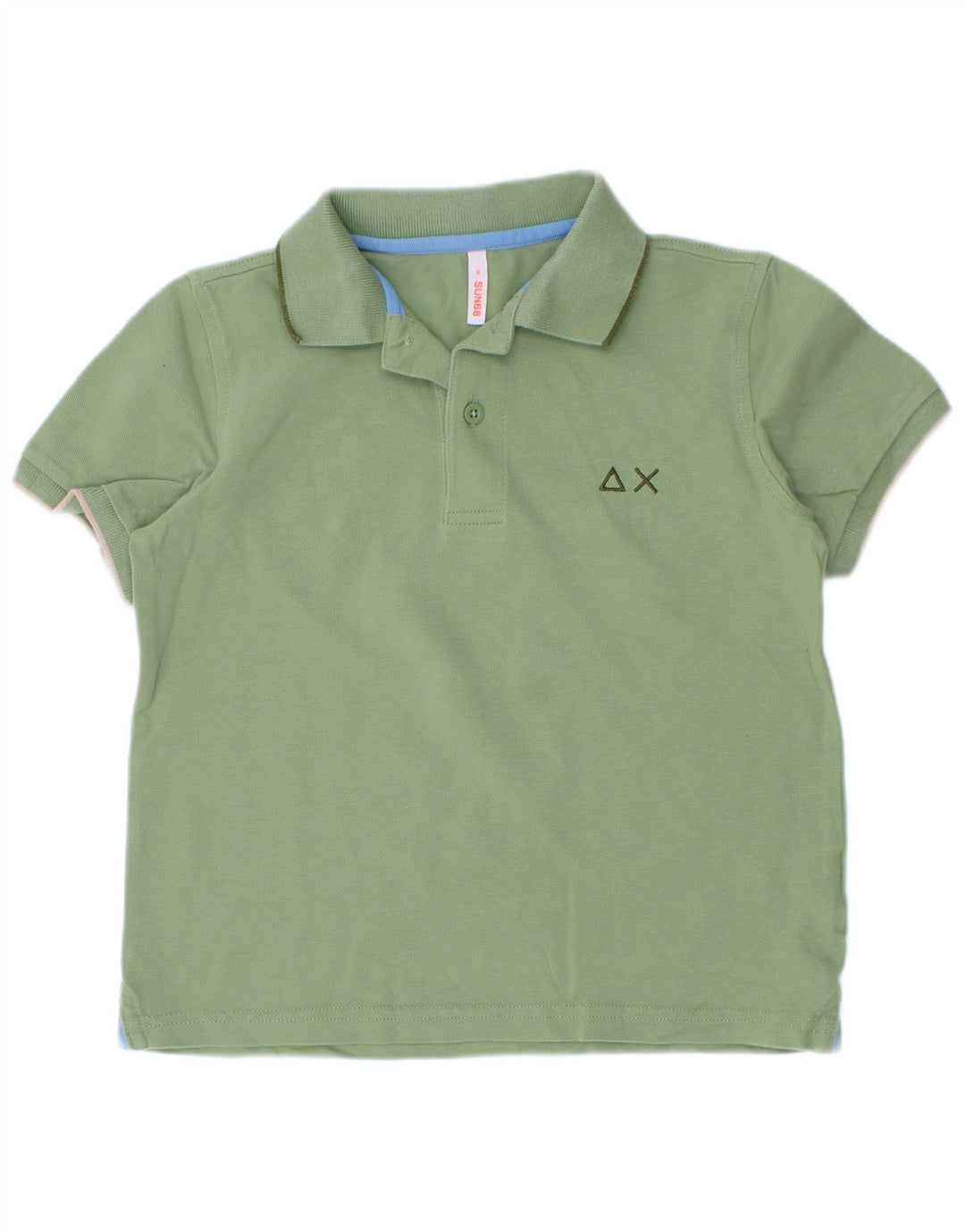 Sun68 Polo para niño 5-6 años Verde Algodón
