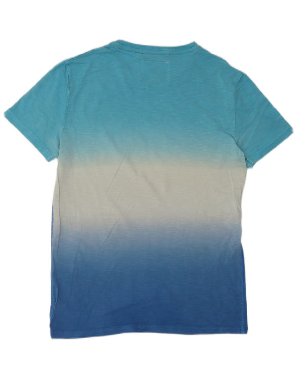 Superdry Camiseta para hombre Top Small Blue Tie Dye Cotton