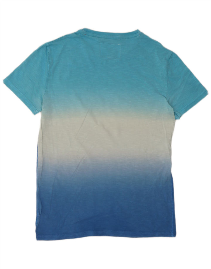 Superdry Camiseta para hombre Top Small Blue Tie Dye Cotton