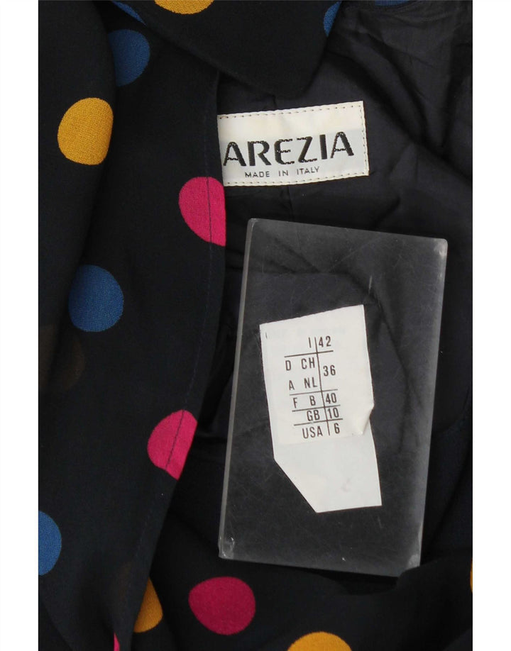 Arezia Vestido tubo con lazo delantero para mujer UK 10 Small Azul marino manchado