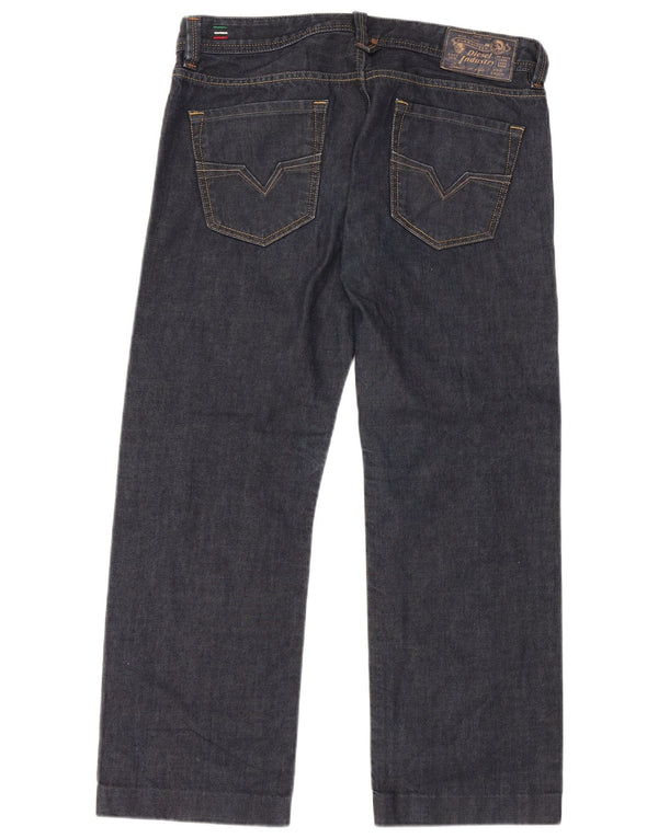 Diesel Vaqueros Rectos Para Hombre W32 L27 Algodón Azul Marino