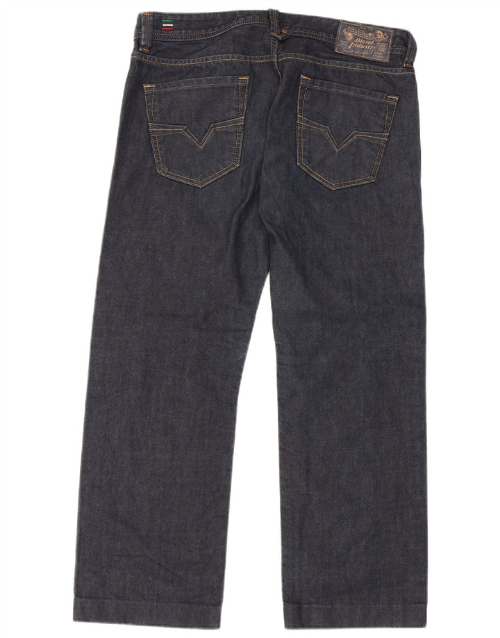 Diesel Vaqueros Rectos Para Hombre W32 L27 Algodón Azul Marino
