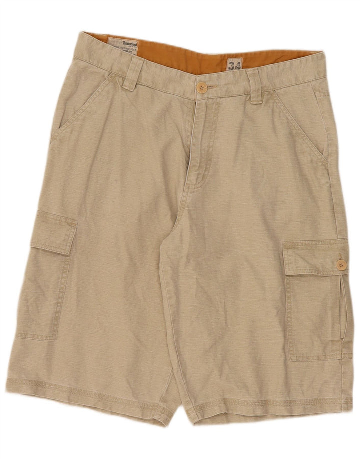 Timberland pantalones cortos cargo para hombre W34 algodón beige grande