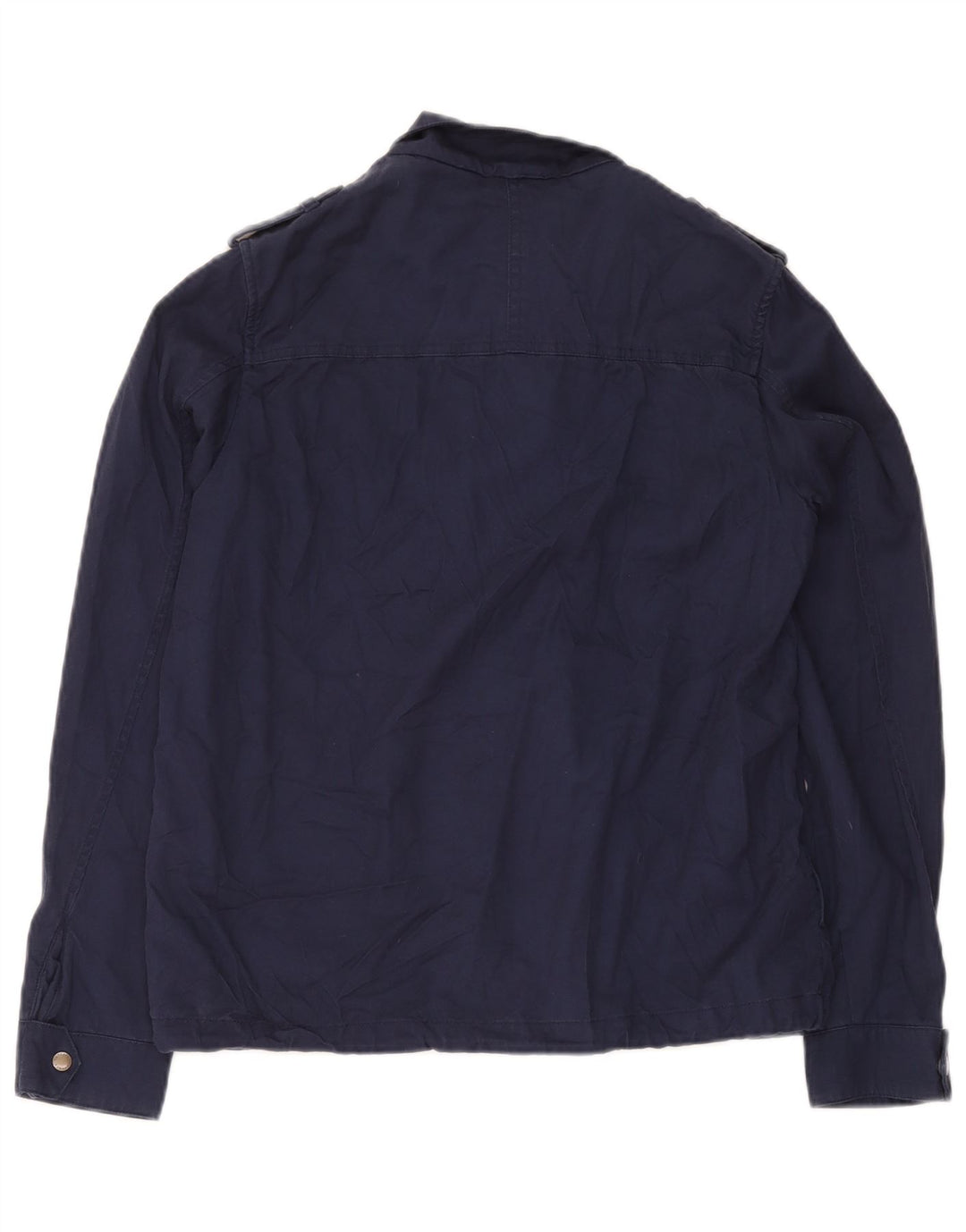 Chaqueta militar utilitaria para mujer Fat Face UK 10 Small Azul marino Lyocell