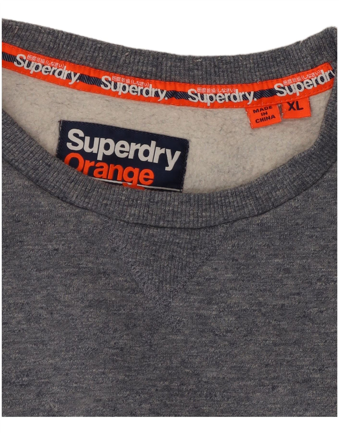 SUPERDRY Sudadera Jumper para Mujer ES 40 XL Algodón Gris