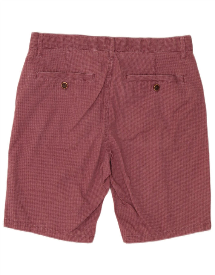 Pantalones cortos chinos con estampado abstracto para hombre de Fat Face W32 Algodón burdeos medio