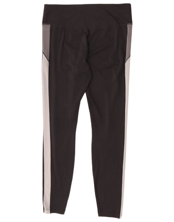 Nike Leggings Dri Fit para mujer UK 46 Grande Negro Colorblock Poliéster