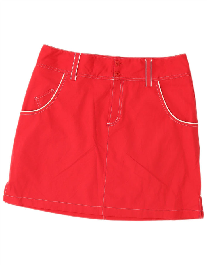 Adidas Minifalda Climacool para mujer US 8 Mediana W30 Poliéster rojo