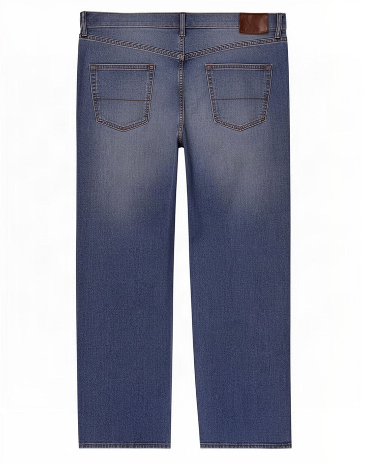 Marks & Spencer Vaqueros rectos regulares para hombre W44 L31 Algodón azul
