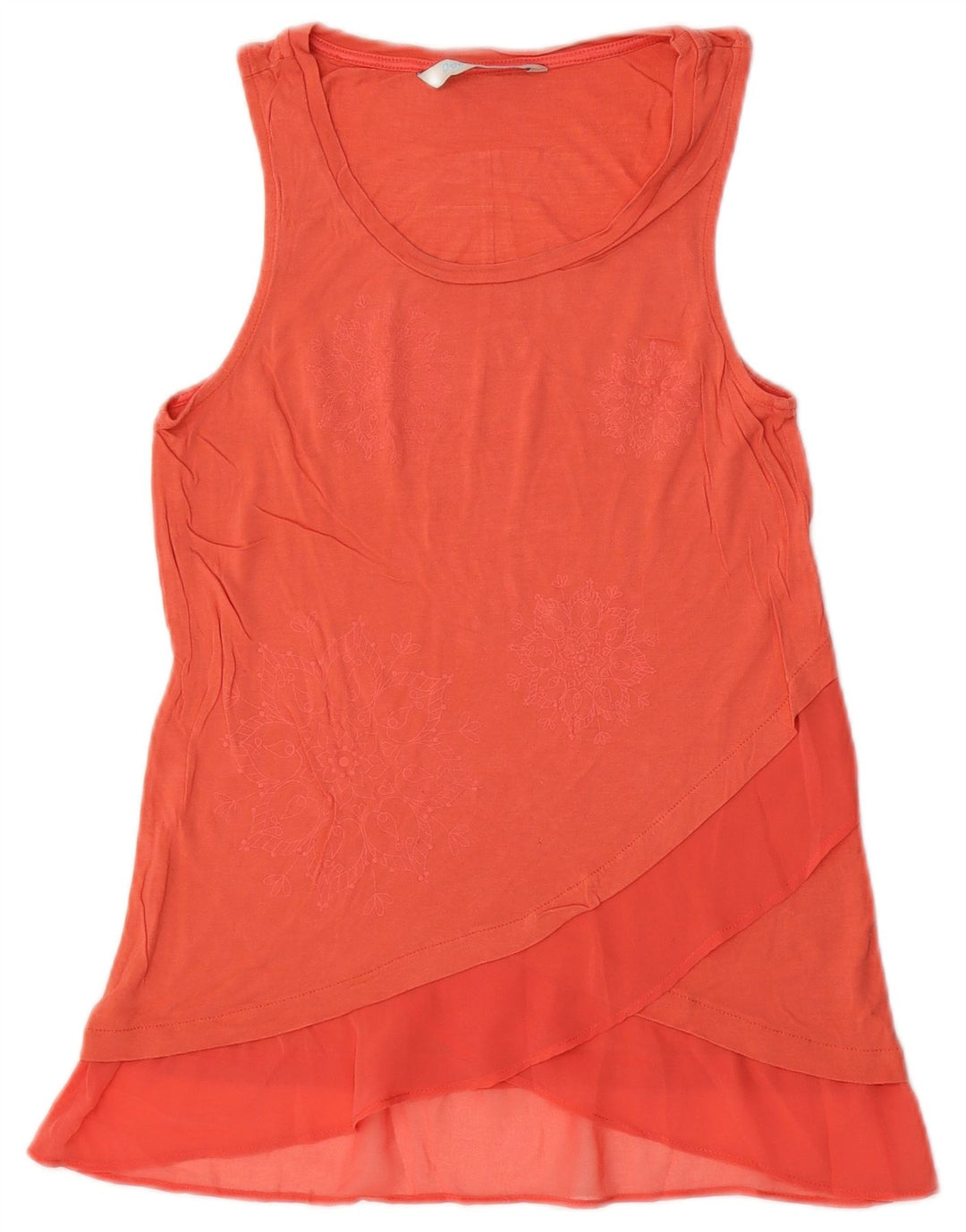 Desigual Blusa sin mangas para mujer Top UK 10 Small Pink Paisley