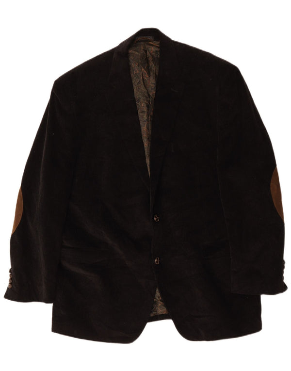 Ralph Lauren Chaqueta Blazer de Pana con 2 Botones para Hombre UK 44 XL Algodón Negro