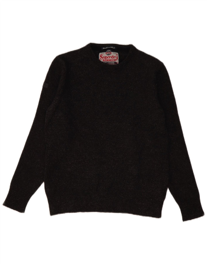 Superdry Jersey De Cuello Redondo Para Hombre De Lana De Cordero Gris Grande