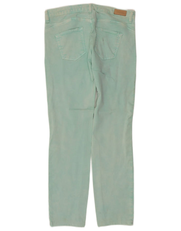 Zara Mujer Trafaluc Vaqueros Rectos EU 40 Medium W30 L28 Turquesa