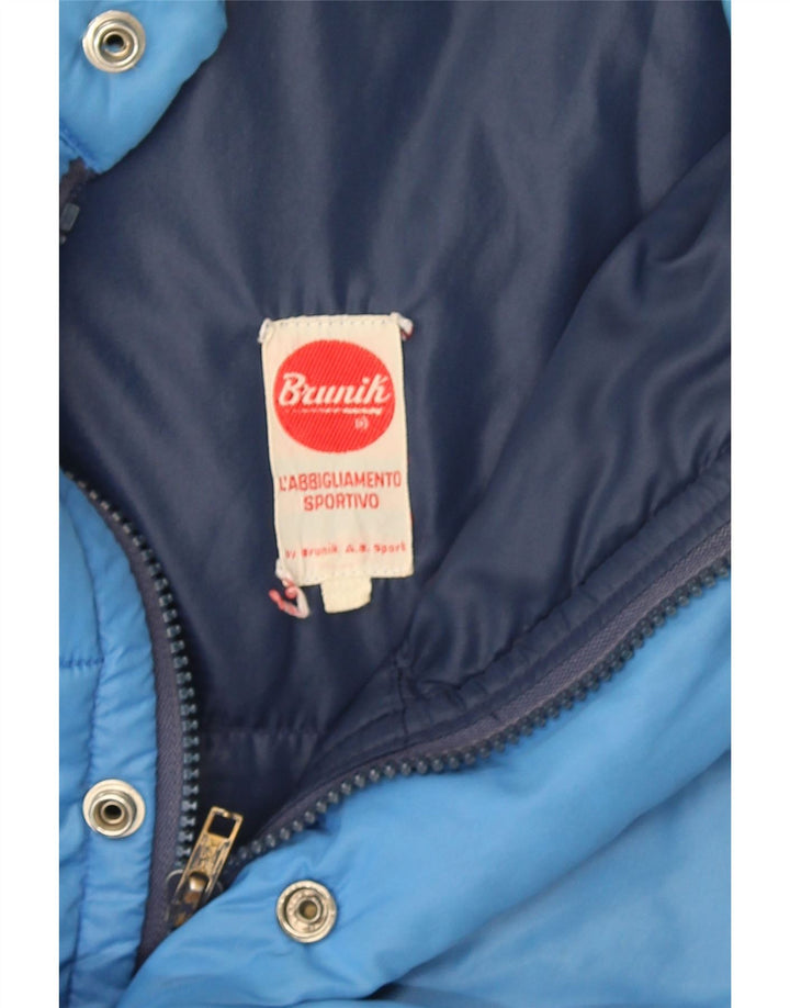 Brunik Chaqueta acolchada para hombre UK 40 Large Azul Colorblock