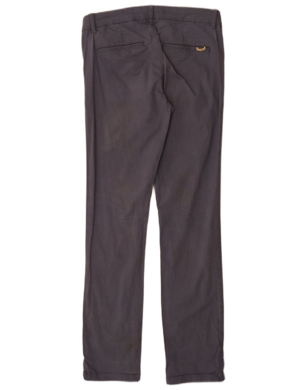 Zara Mens Slim Chino Pantalones EU 38 Small W30 L34 Algodón Azul