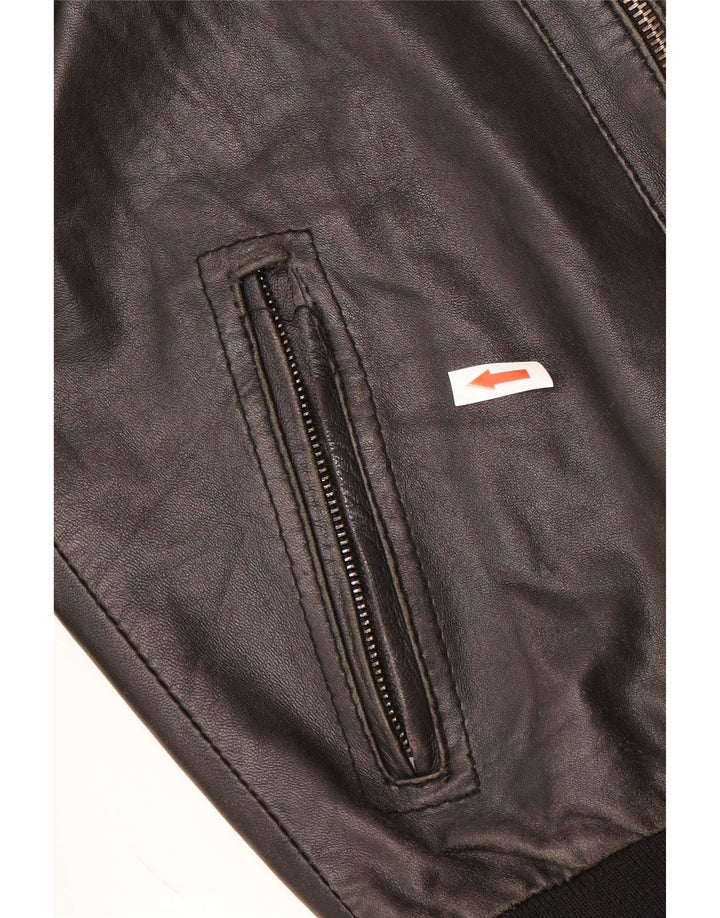 CDP Chaqueta de cuero para hombre IT 46 Small Black