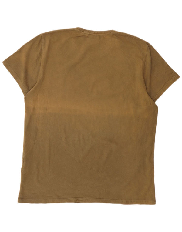 Superdry Camiseta gráfica para hombre Top 3XL Algodón caqui