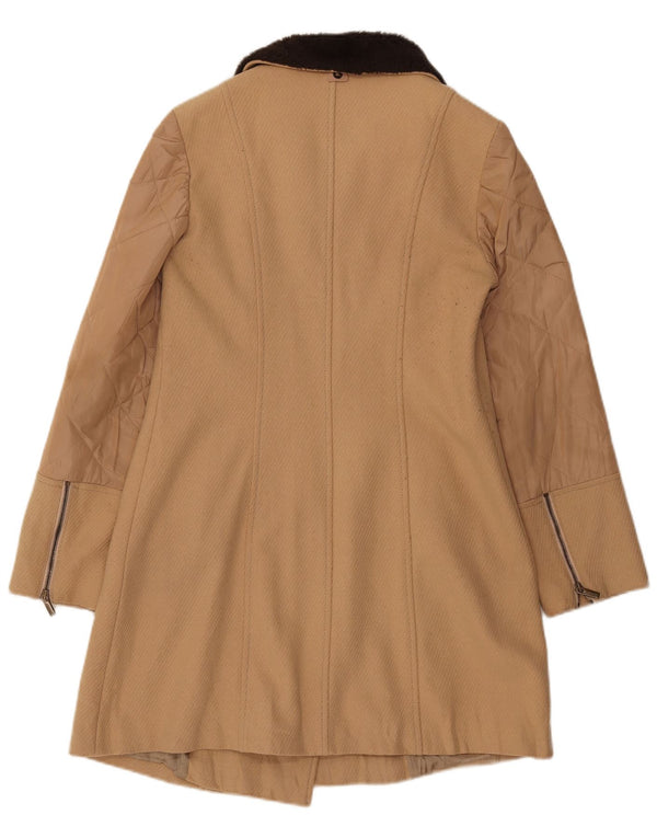 Abrigo Penny Black para mujer UK 40 Lana color block beige medio