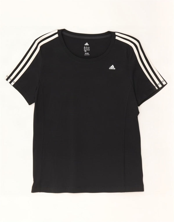 Adidas Mujer Climalite Camiseta Top UK 40 XL Poliéster Negro