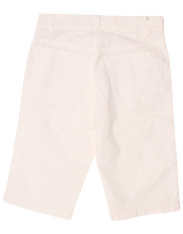 Jeckerson Pantalones cortos casuales para niños 10-11 años W25 Algodón blanco