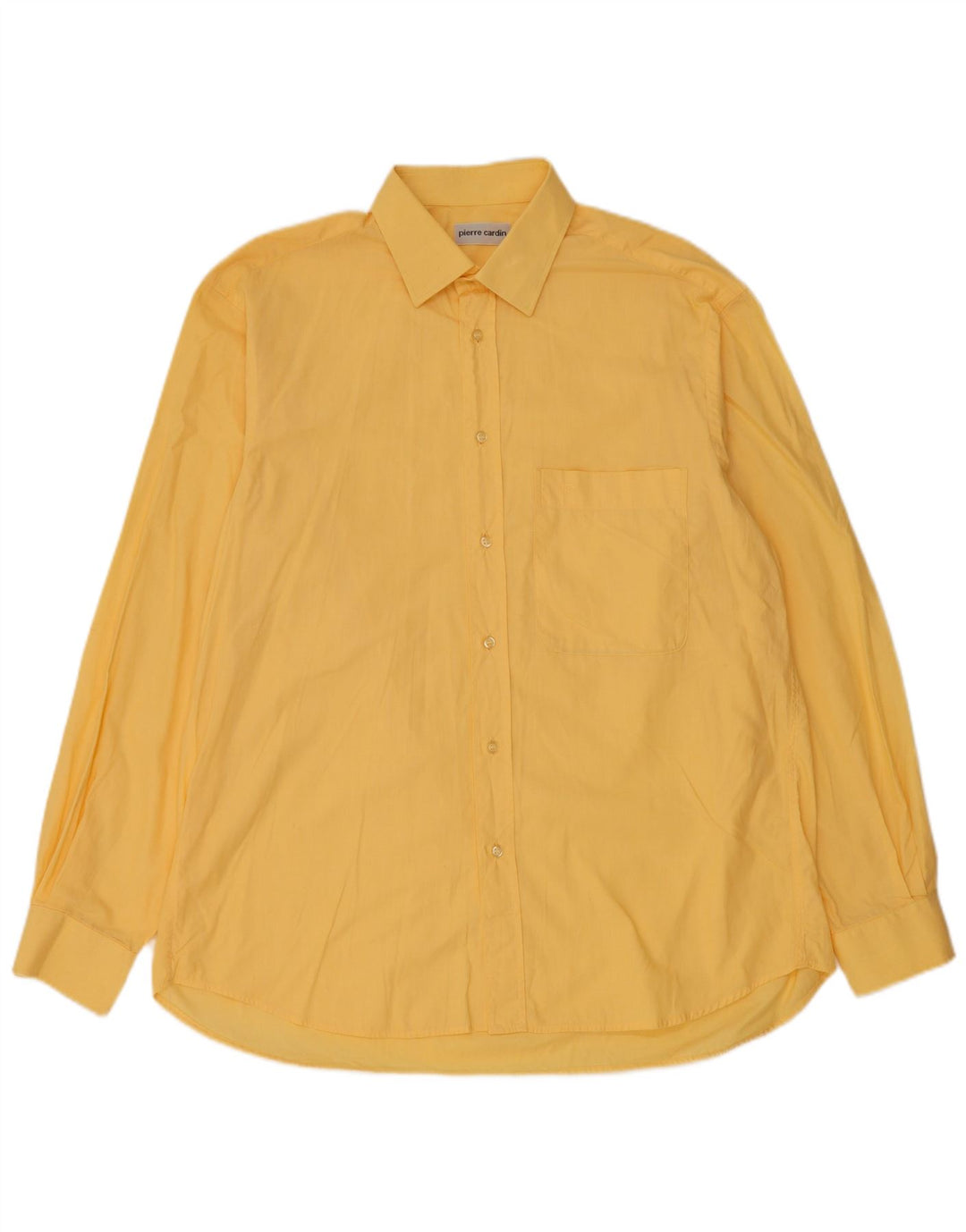 Camisa Pierre Cardin para hombre talla 41 algodón amarillo grande