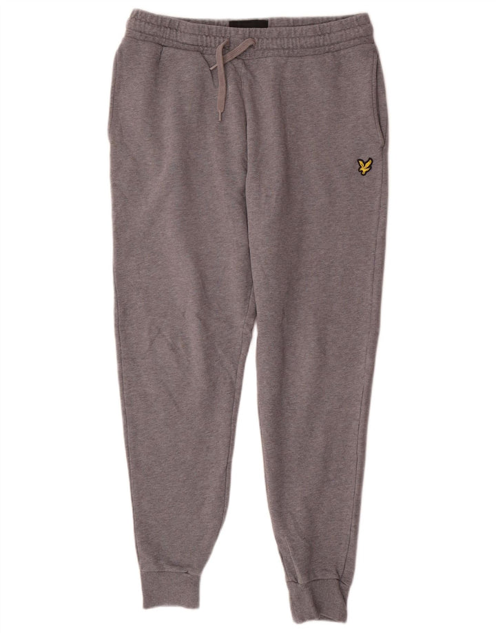 Pantalones de chándal para hombre Lyle & Scott Joggers de algodón moteado en gris medio