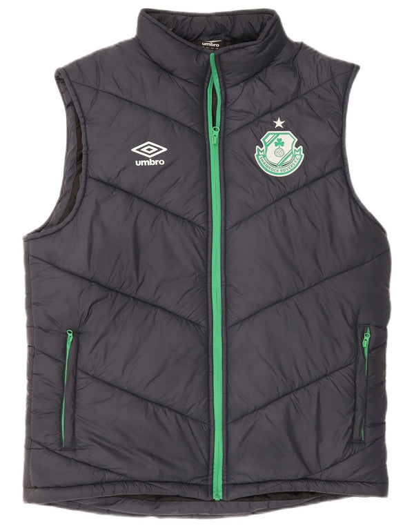 Umbro Hombre Shamrock Rovers F.C. Chaleco acolchado gráfico UK 40 Large Azul marino