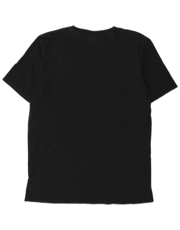 Scotch & Soda Hombre Amsterdam Couture Camiseta Top Grande Negro